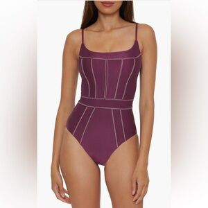 Becca Color Sheen One Piece Swimsuit size M